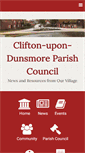 Mobile Screenshot of cliftonupondunsmore.org.uk